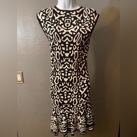 FELICITY & COCO Animal Print Jacquard Sweater Dress - Picture 1 of 16